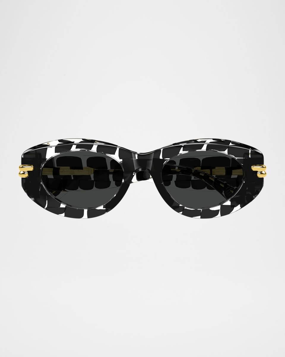 Oval Acetate Sunglasses